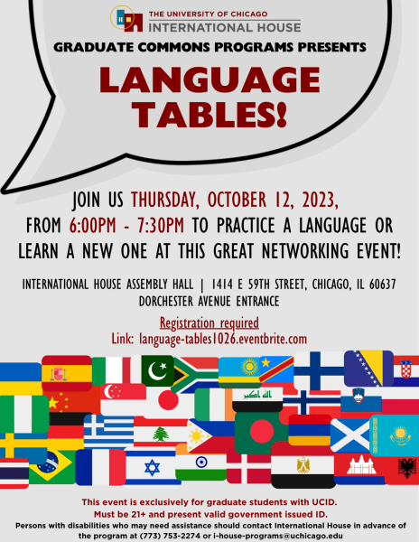 Language tables poster